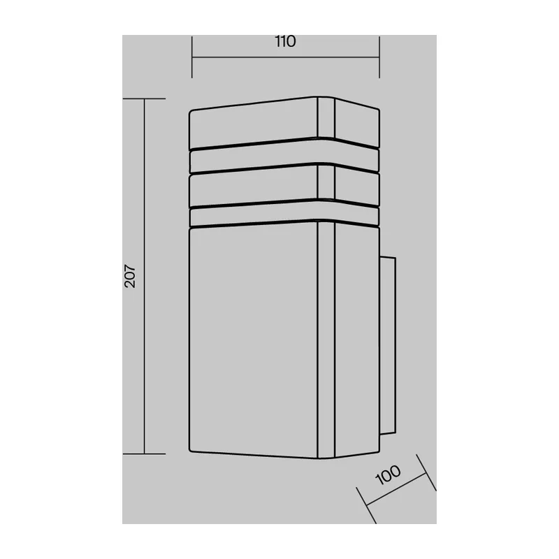 Настенный светильник (бра) Уинтер ден Линден / Unter den Linden E27х1 60Вт IP 54 Maytoni O578WL-01B 7