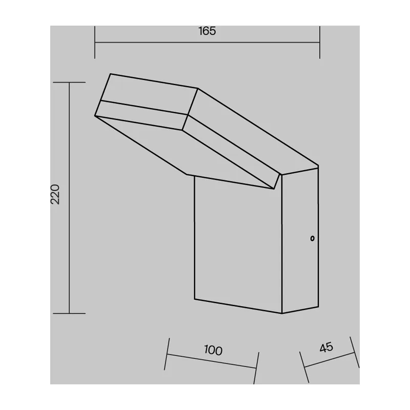 Настенный светильник (бра) Шаг / Paso 3000К 12Вт IP 54 Maytoni O595WL-L12B3K 2