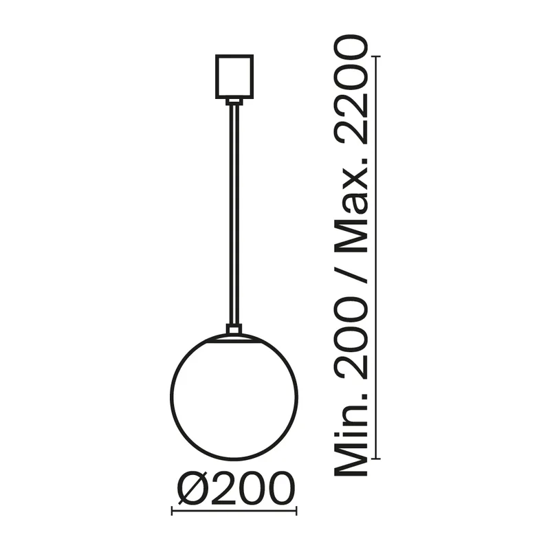 Подвесной светильник Луна / Luna 4000К 5Вт Maytoni P039PL-5W4K-20-B 2