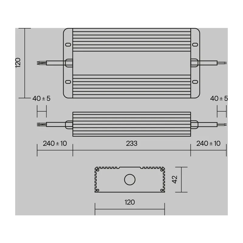 Источник напряжения 48В 400Вт IP67 PSL008 Maytoni PSL008-400W-48V-IP67 6