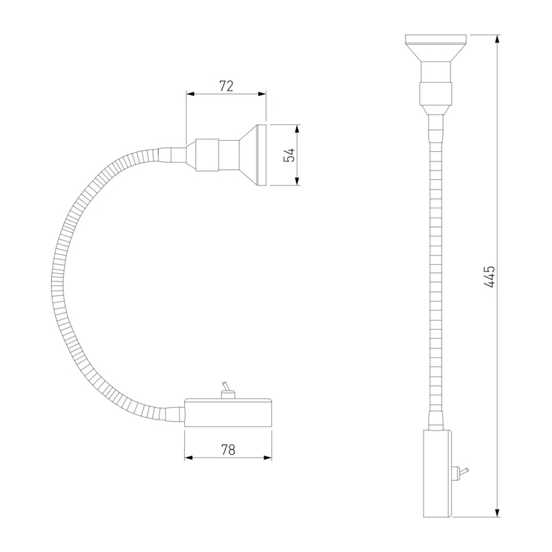 Подсветка галогенная Plica 1215 сатинированный никель / хром Elektrostandard 3
