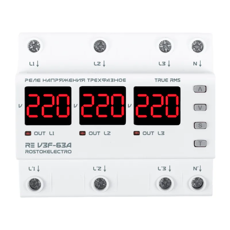 Реле напряжения RE V3F-63A