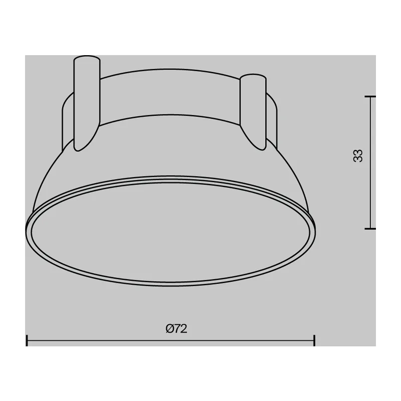 Декоративная рамка-отражатель для светильников серии Альфа / Alfa LED латунь Maytoni Ring12-15W-RD-BS 2