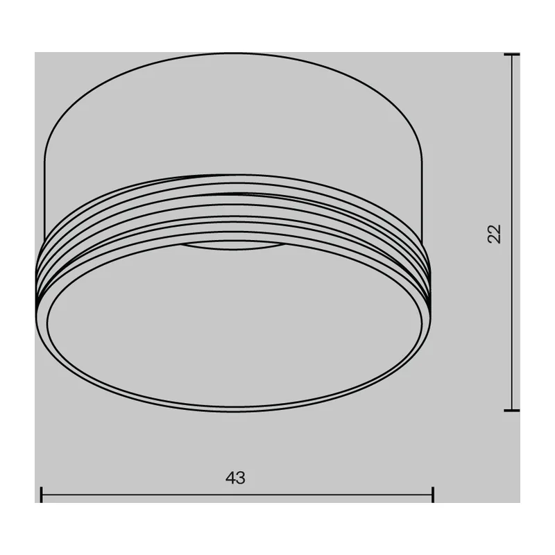 Декоративное кольцо для Фокус / Focus LED 5Вт Maytoni RingS-5-W 6