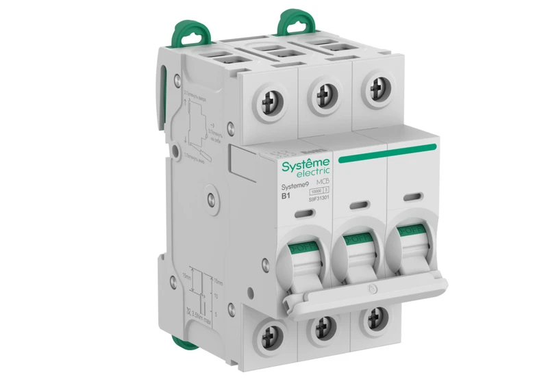 Systeme9 Автоматический выключатель (АВ) B 1A 3P 10kA 400В 2