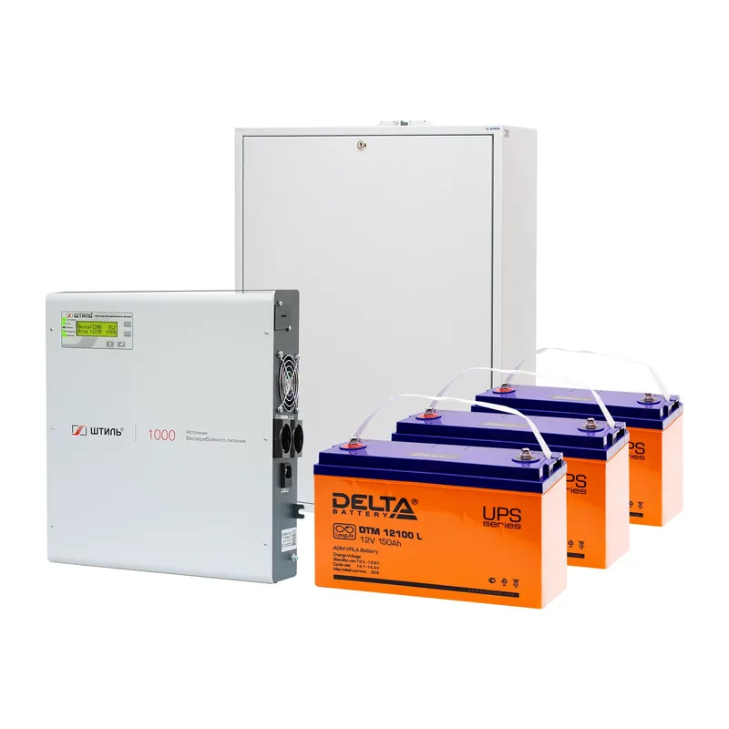 Комплект ИБП Штиль SW1000L (1000 ВА/900 Вт) c АБ на 4,5 ч