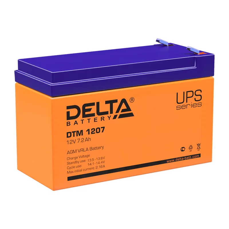 Аккумулятор Delta DTM 1207 L (12 В 7,2 Ач)