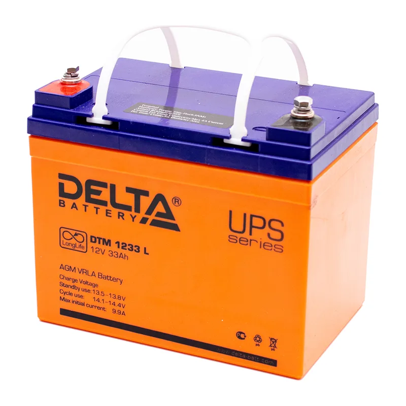 Аккумулятор Delta DTM 1233 L (12 В 33 Ач)