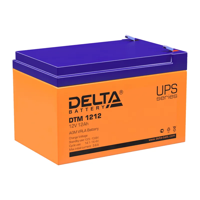 Аккумулятор Delta DTM 1212 L (12 В 12 Ач)
