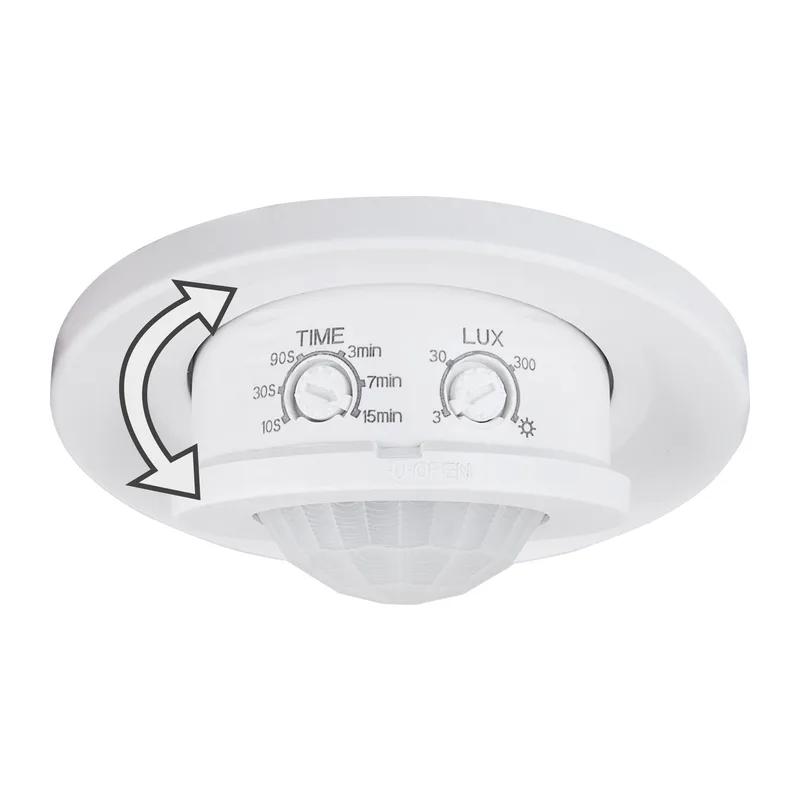 Инфракрасный датчик движения 8м 1200W 360° IP20 SNS-M-12 белый Elektrostandard 4