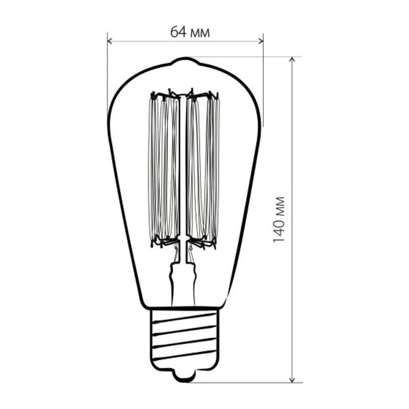 Ретро лампа Эдисона ST64 60W E27 ST64 60W Elektrostandard 4
