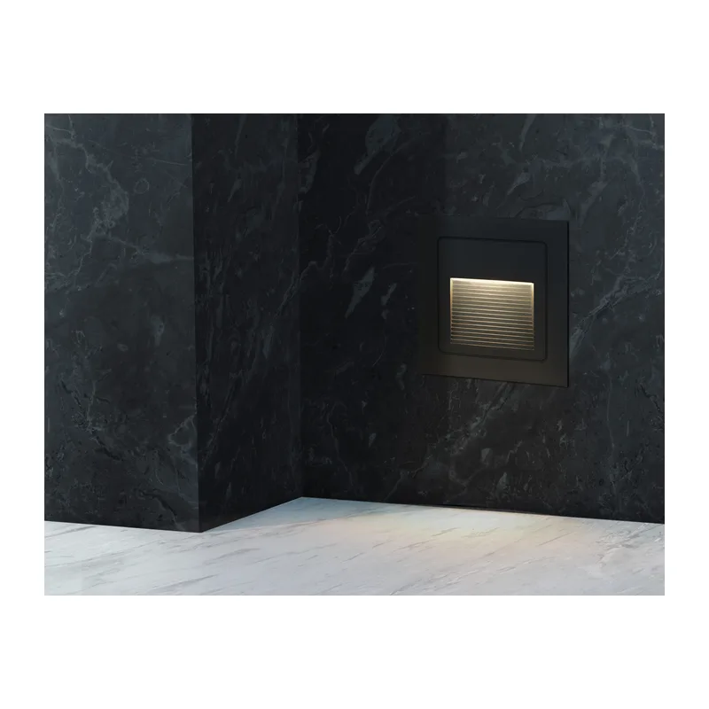 Подсветка для лестниц 3000K 3Вт P65 ST8212 BK черный IP65 LED 3000K 3W 84*84*46 Ambrella Light 5