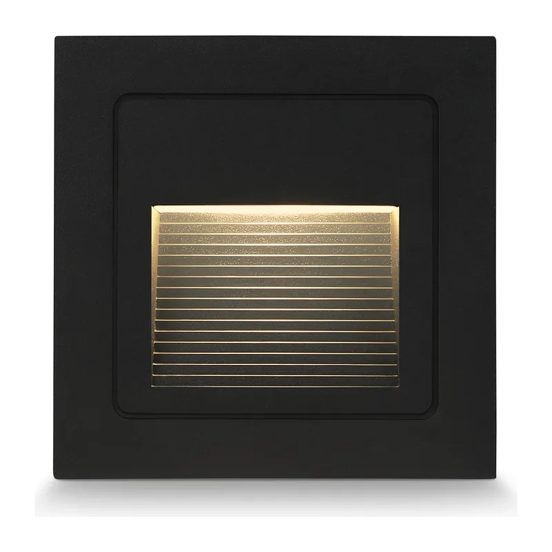 Подсветка для лестниц 3000K 3Вт P65 ST8212 BK черный IP65 LED 3000K 3W 84*84*46 Ambrella Light