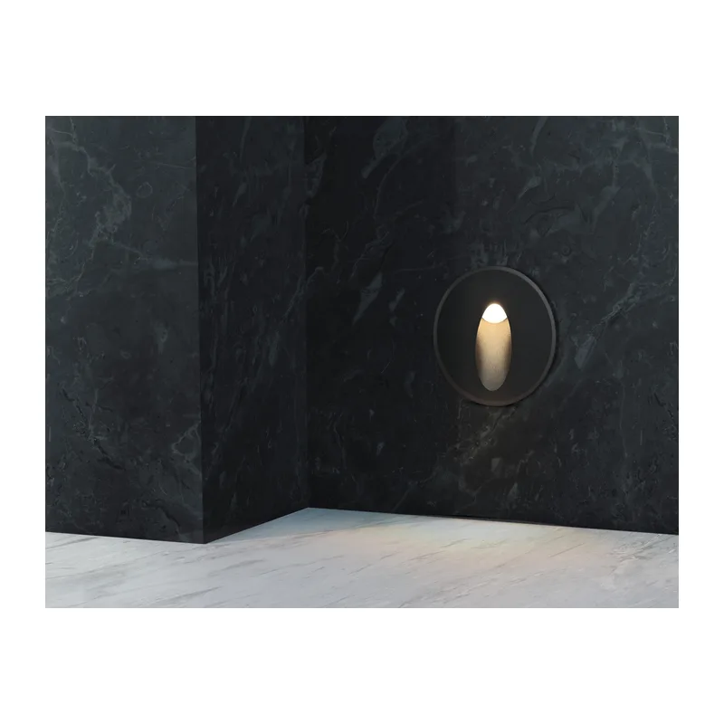 Подсветка для лестниц 3000K 3Вт P65 ST8245 BK черный IP65 LED 3000K 3W D82*46 Ambrella Light 5