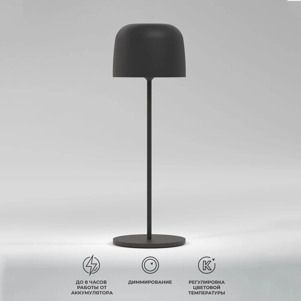 Компактный светодиодный настольный светильник Bitty чёрный IP54 TL70260 Elektrostandard