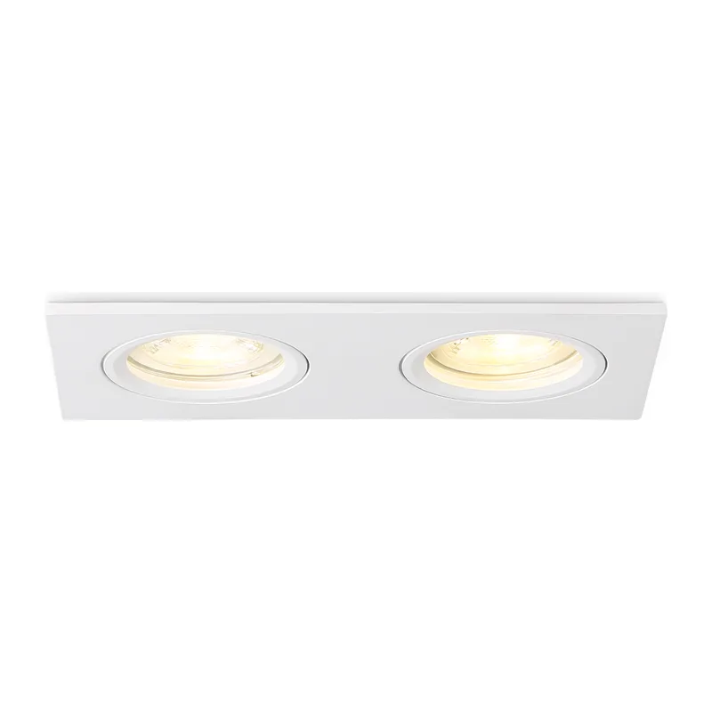 Встраиваемый точечный светильник 2*GU5.3 TN102460/2 WH белый GU5.3 160*81*28 Ambrella Light 6