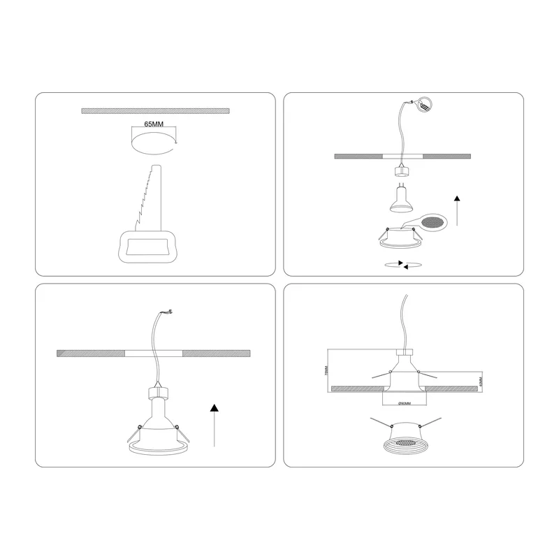 Встраиваемый точечный светильник MR16 1*GU5.3 TN102859 WH белый MR16 GU5.3 D90*40 Ambrella Light 8