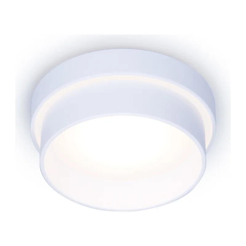 Встраиваемый точечный светильник 1*GU5.3 TN198 WH/S белый/песок GU5.3 D90*60 Ambrella Light 6