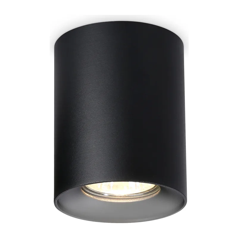 Накладной точечный светильник 1*GU10 TN213137 BK черный GU10 max 12W D80*100 Ambrella Light 7