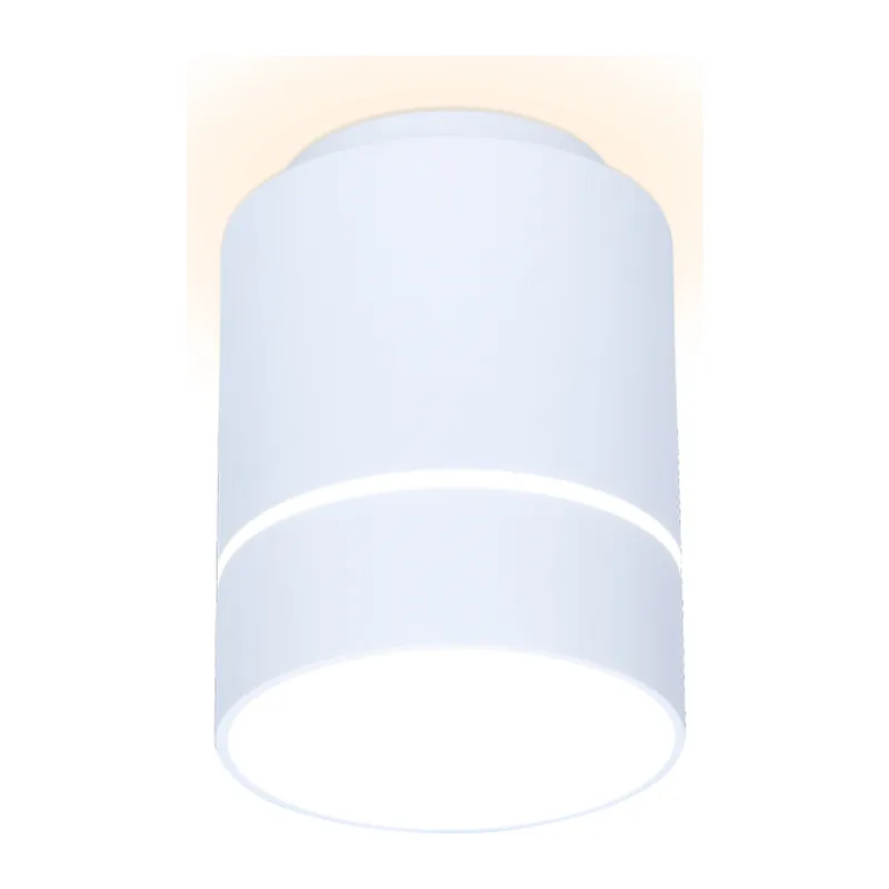 Накладной точечный светильник 4200K 7Вт TN255 WH/S белый/песок LED 4200K 7W D80*110 Ambrella Light 4