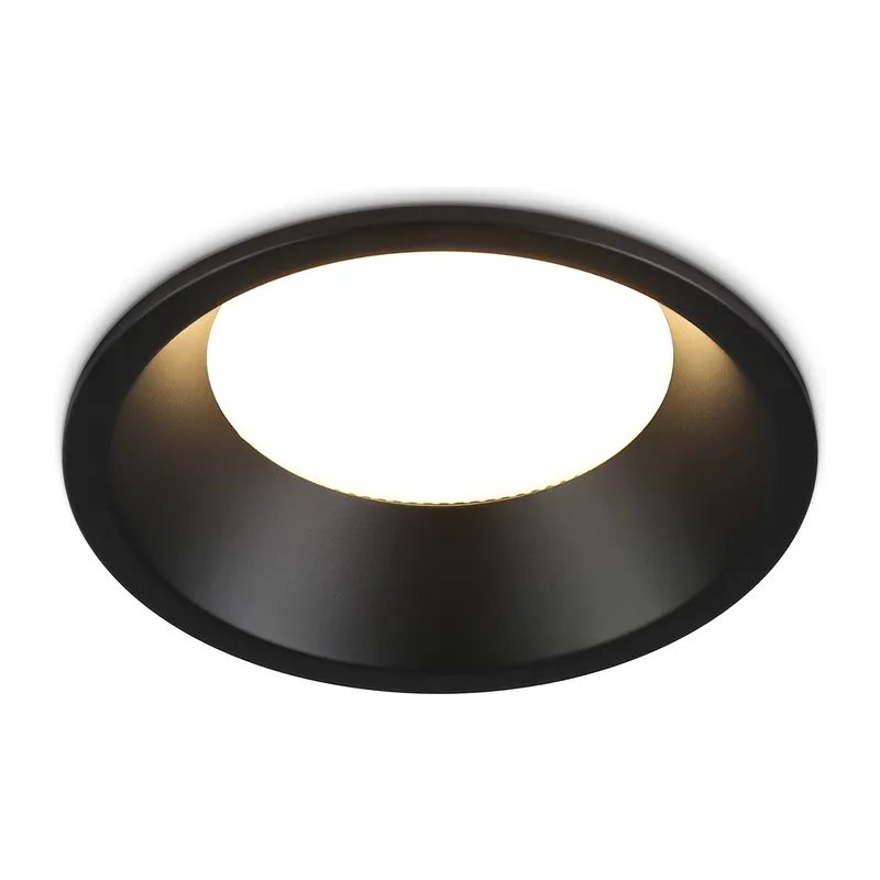 Встраиваемый точечный светильник 1*GX53 IP44 TN6759 BK черный IP44 GX53 max 15W D105*33 Ambrella Light
