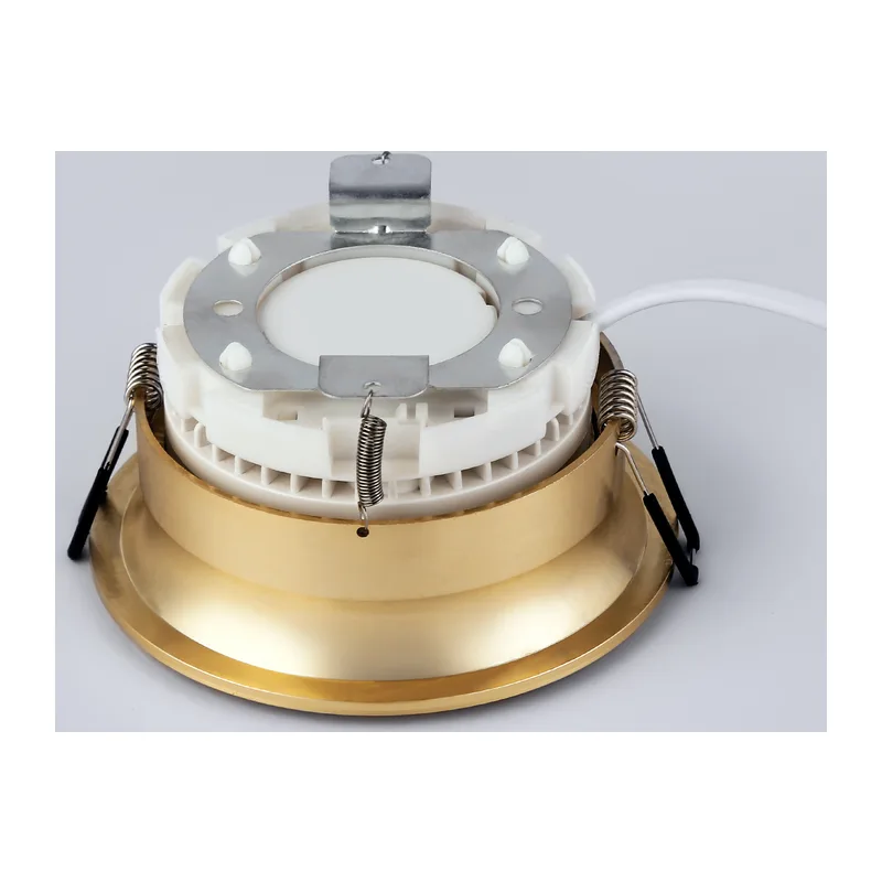 Встраиваемый точечный светильник 1*GX53 IP44 TN6760 BR латунь IP44 GX53 max 15W D105*33 Ambrella Light 4