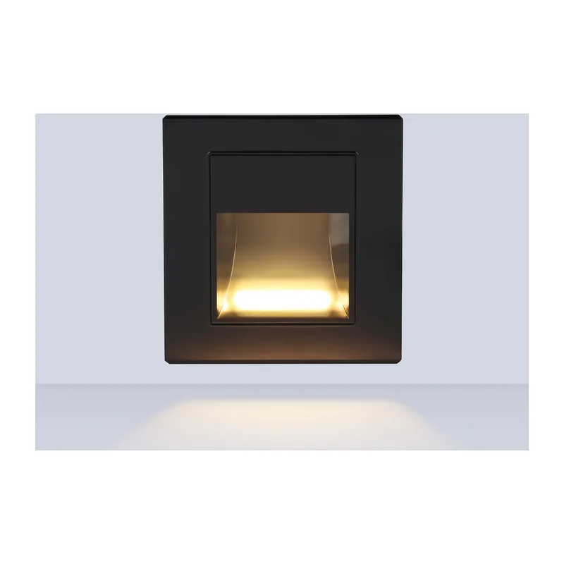 Подсветка для лестниц 3000K 1Вт IP20 TN9631 BK черный LED 3000K 1W 86*90*30 Ambrella Light 2