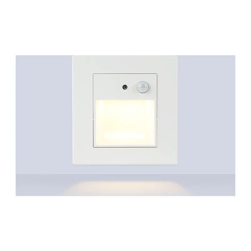 Подсветка для лестниц с датчиком движения 3000K 1,5Вт IP20 TN9638 WH белый LED 3000K 1,5W 86*90*35 Ambrella Light 2
