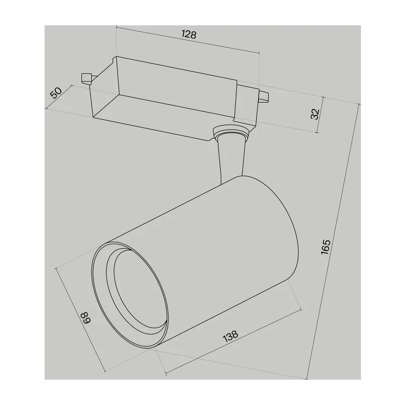 Трековый светильник Вуоро / Vuoro Unity 3000K 15Вт 60° Maytoni TR003-1-15W3K-W-W 2