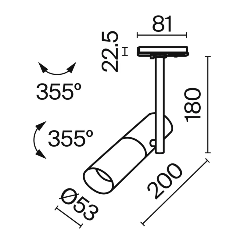 Трековый светильник Элти / Elti Unity GU10 10Вт Maytoni TR005-1-GU10-B 3