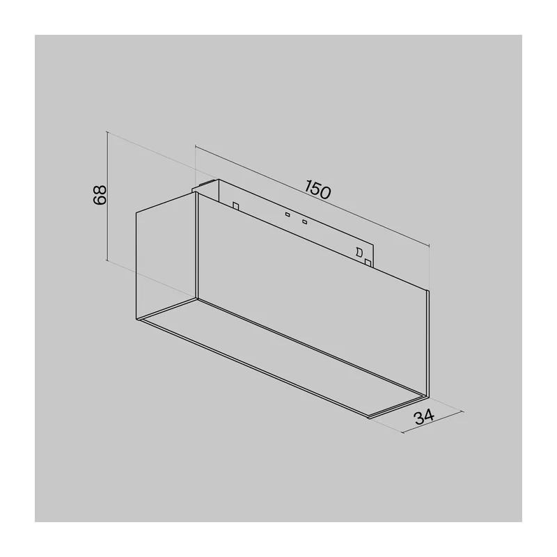 Трековый светильник Базис / Basis S35 4000K 7Вт Maytoni TR012-2-7W4K-B 3