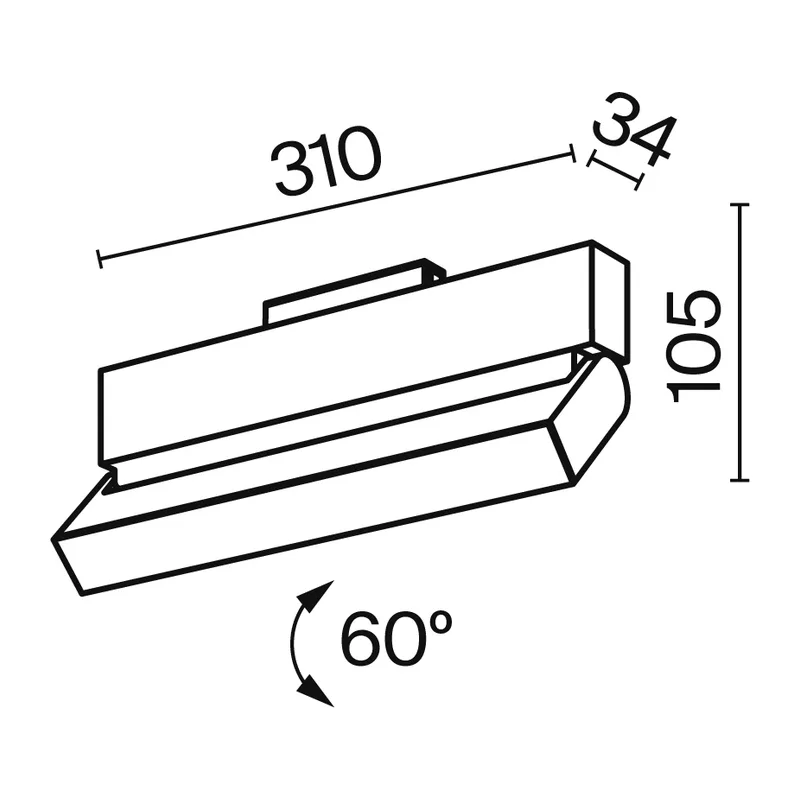 Трековый светильник Базис / Basis S35 3000K 20Вт 120° Maytoni TR013-2-20W3K-B 2