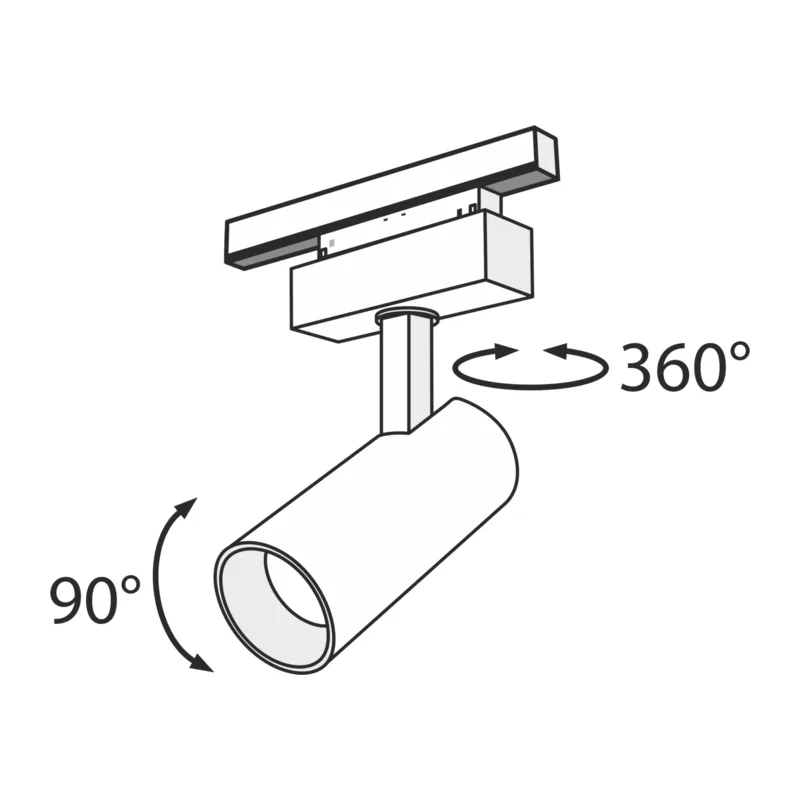 Трековый светильник Фокус / Focus Led S35 4000K 18Вт 24° Maytoni TR019-2-15W4K-B 4