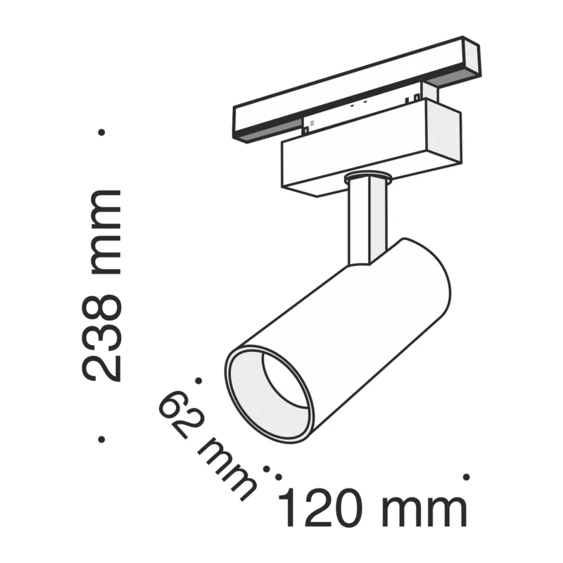 Трековый светильник Фокус / Focus Led S35 4000K 18Вт 24° Maytoni TR019-2-15W4K-B 5