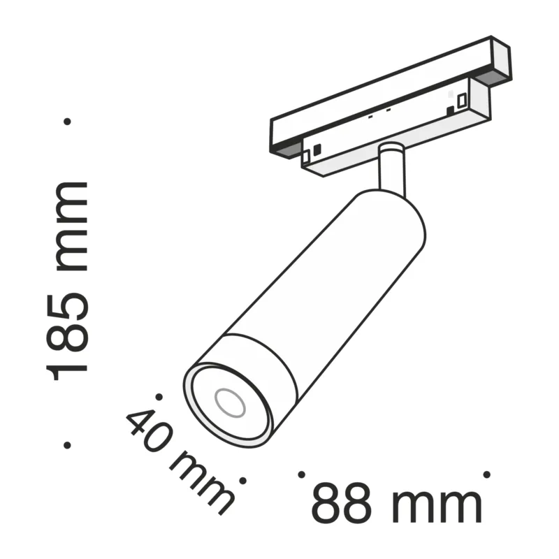 Трековый светильник Фокус / Focus Led S35 4000K 7Вт 24° Maytoni TR019-2-7W4K-B 4
