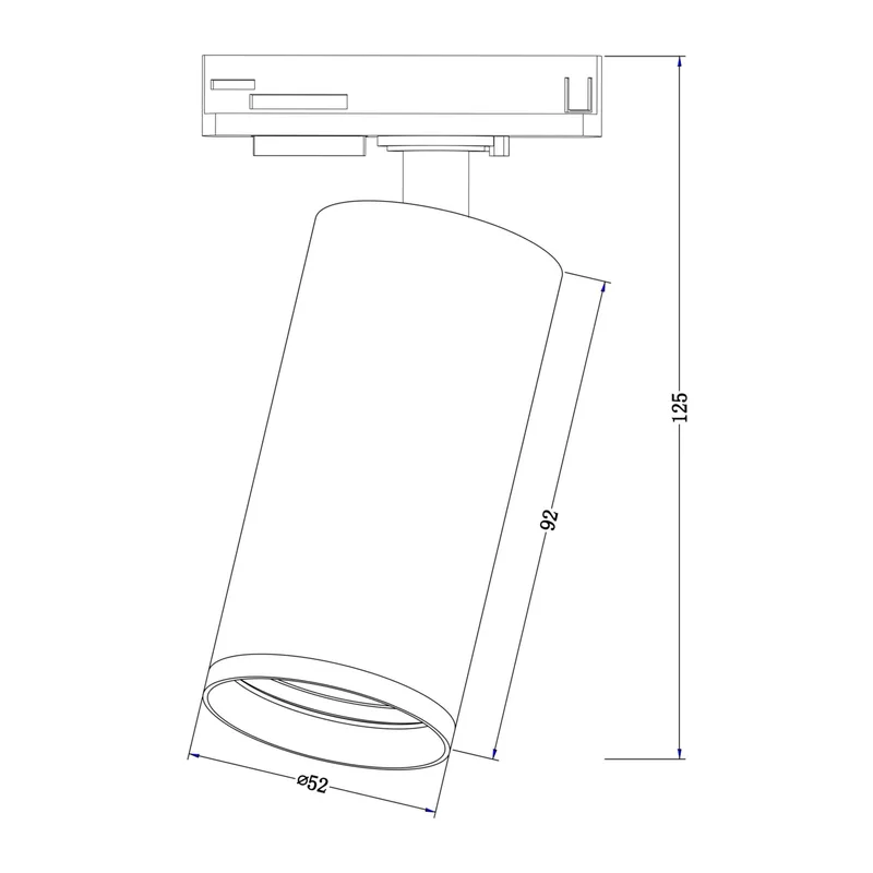 Трековый светильник Фокус С / Focus S Unity GU10 10Вт Maytoni TR020-1-GU10-B 9