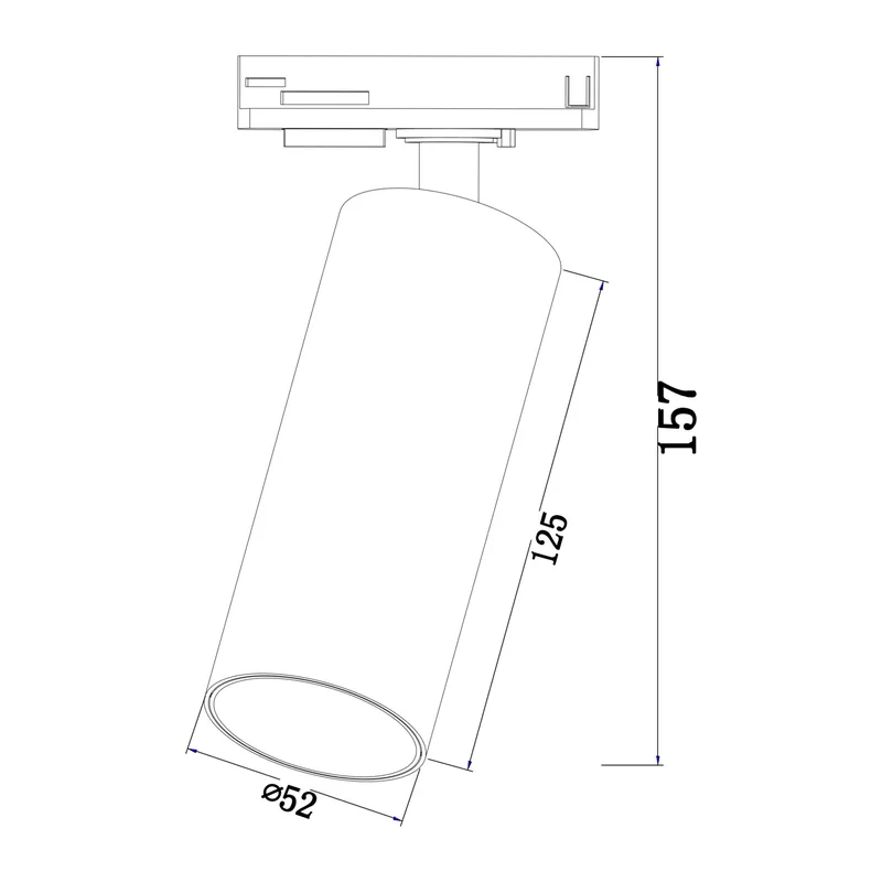 Трековый светильник Фокус / Фокус / Focus LED Unity 4000K 12Вт Maytoni TR021-1-12B4K 2