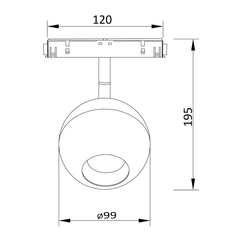 Трековый светильник Шар / Ball S35 4000K 15Вт Maytoni TR028-2-15W4K-W 2