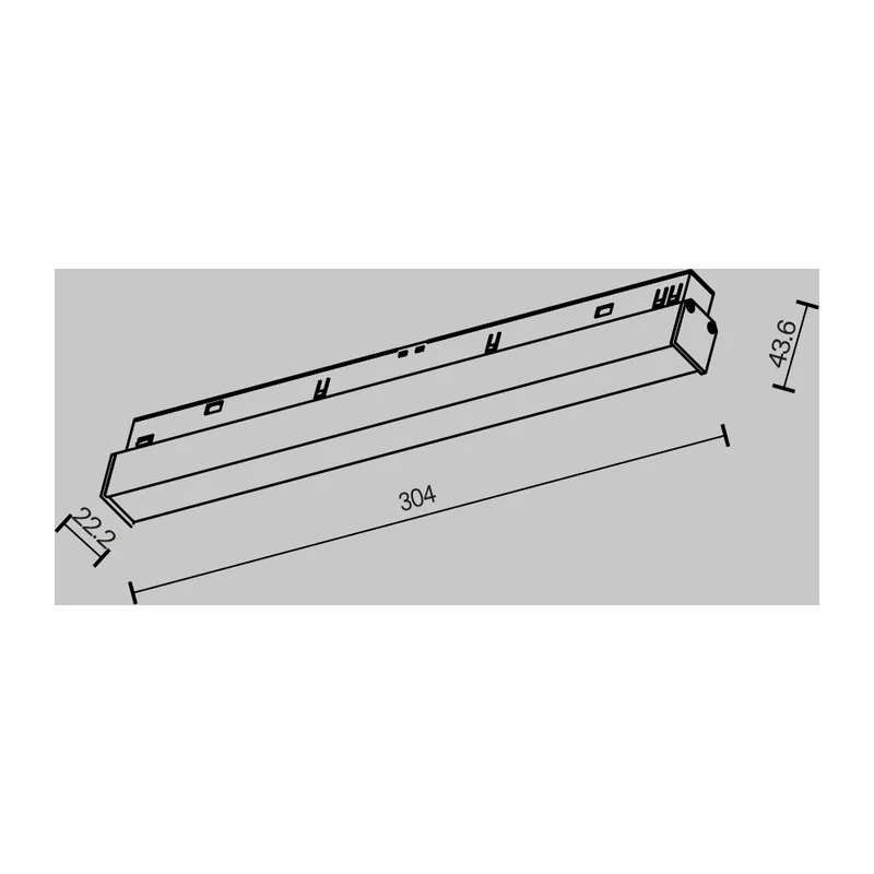 Трековый светильник Базис / Basis Exility 2700K 12Вт 120° Maytoni TR030-2-12W2.7K-B 2