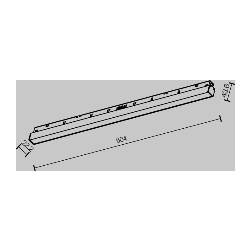 Трековый светильник Базис / Basis Exility 2700K 24Вт 120° Maytoni TR030-2-24W2.7K-B 3