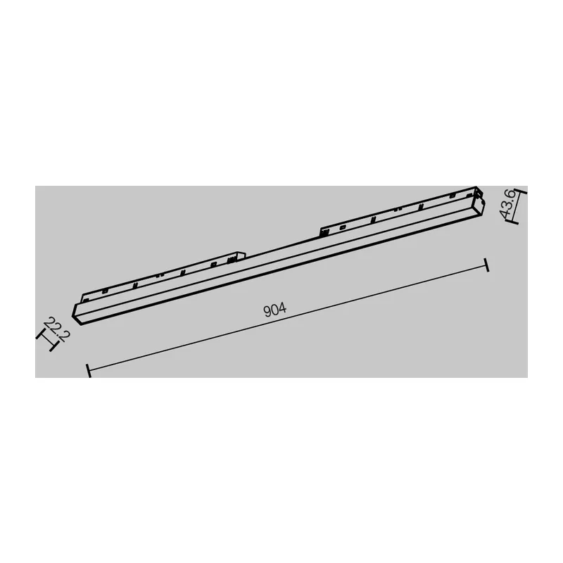 Трековый светильник Базис / Basis Exility 2700K 30Вт 120° Maytoni TR030-2-30W2.7K-B 2