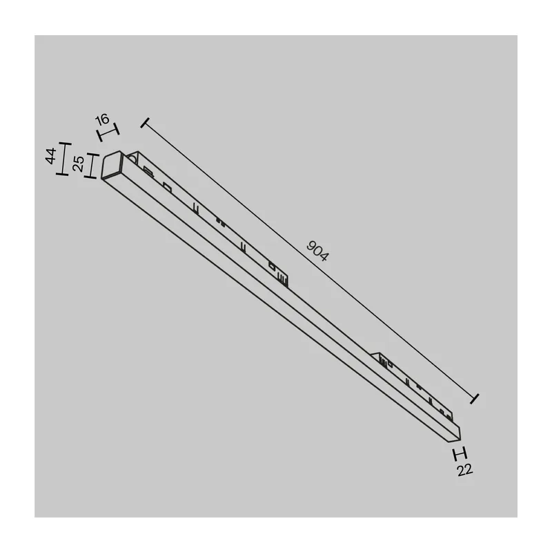 Трековый светильник Базис / Basis Exility 2700-6000K 30Вт 120° Dim Dali1 Maytoni TR030-4-30WTW-DD-B 2