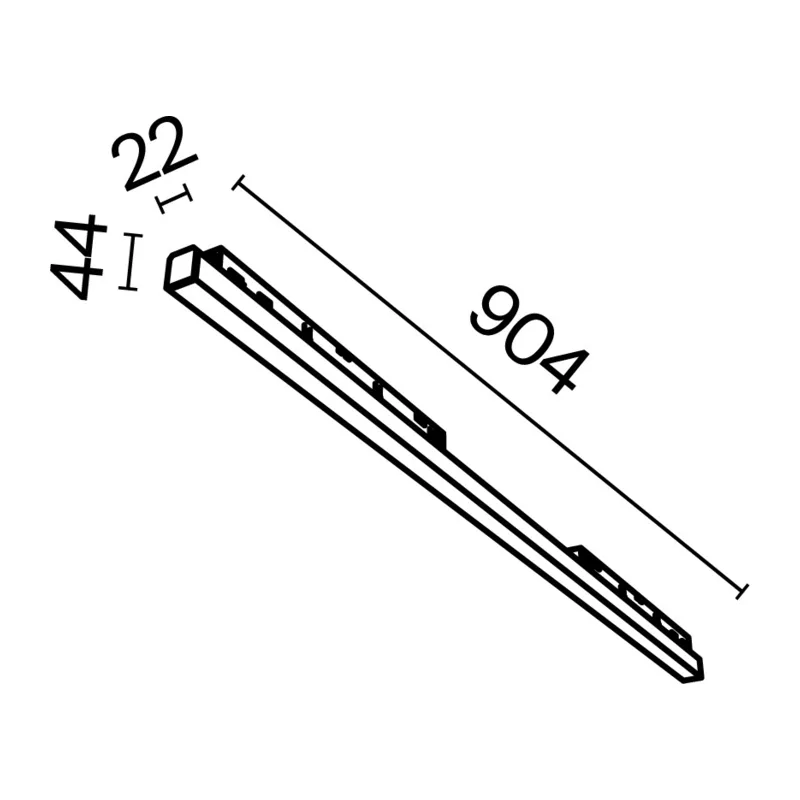Трековый светильник Базис / Basis Exility 2700-6000K 30Вт 120° Dim Dali1 Maytoni TR030-4-30WTW-DD-W 2