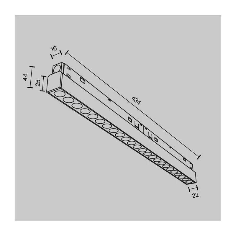 Трековый светильник Точки / Points Exility 3000K 24Вт 36° Maytoni TR031-2-24W3K-B 2