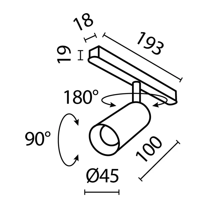 Трековый светильник Фокус / Focus Led Exility 2700-6000K 5Вт 24° Dim Smart Maytoni TR032-4-5W3K-S-DS-W 3