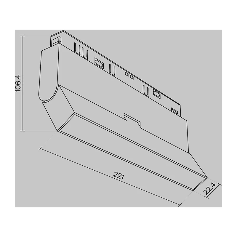 Трековый светильник Базис / Basis Exility 2700-6000K 12Вт 120° Dim Dali1 Maytoni TR036-4-12WTW-DD-B 10