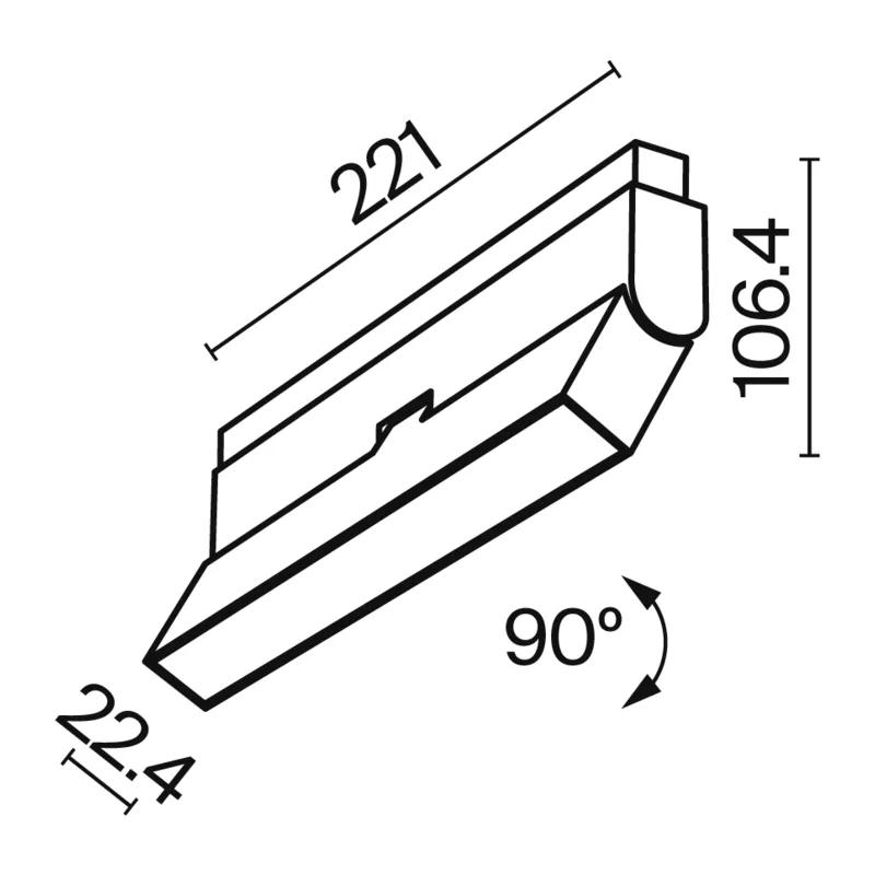 Трековый светильник Базис / Basis Exility 2700-6000K 12Вт 120° Dim Dali1 Maytoni TR036-4-12WTW-DD-B 2
