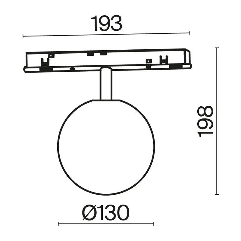 Трековый светильник Луна / Luna Exility 2700-6000K 5Вт 360° Dim Dali1 Maytoni TR038-4-5WTW-DD-B 2