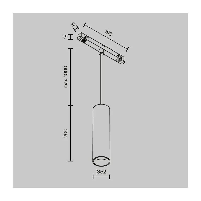 Трековый светильник Фокус / Focus Led Exility 4000K 12Вт 36° Maytoni TR041-2-12W4K-BBS 11
