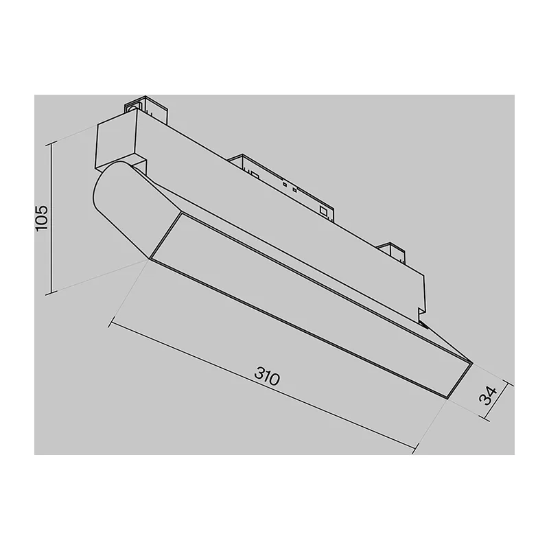 Трековый светильник Базис / Basis Gravity 4000K 20Вт 120° Maytoni TR075-2-20W4K-W 8
